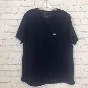 Figs Womens Catarina One-Pocket Scrub Top Size XL Navy